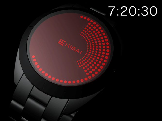 Touch Screen Dual LCD/LED Dot Matrix Watch Design Animation