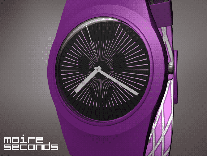 moiré_effect_moving_analog_watch_design_kitty_rendering