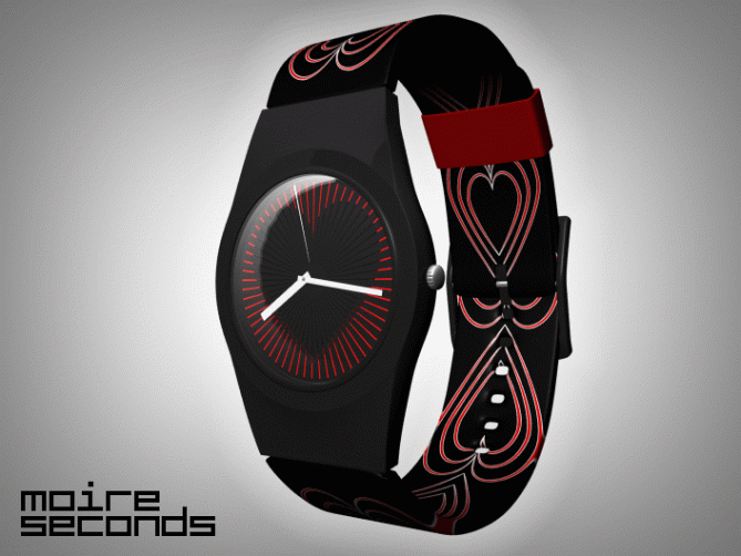 moiré_effect_moving_analog_watch_design_heart_rendering