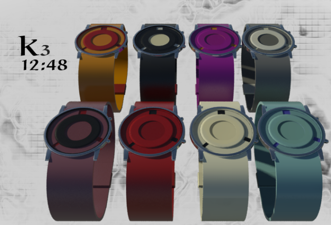 three_handed_analog_watch_design_color_variations