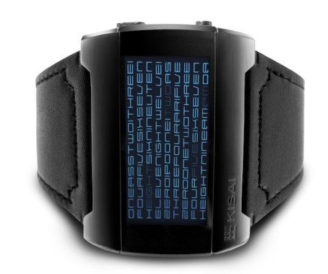 kisai_kaidoku_colored_lcd_watch_design_with_leather_strap_blue_black