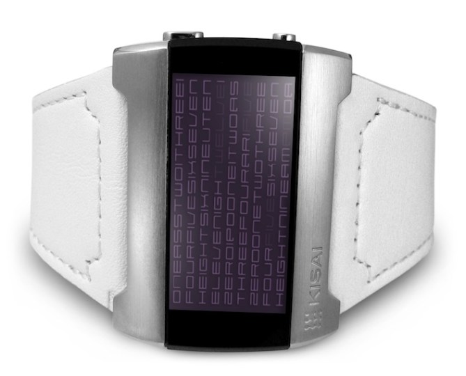 kisai_kaidoku_colored_lcd_watch_design_with_leather_strap_purple_white