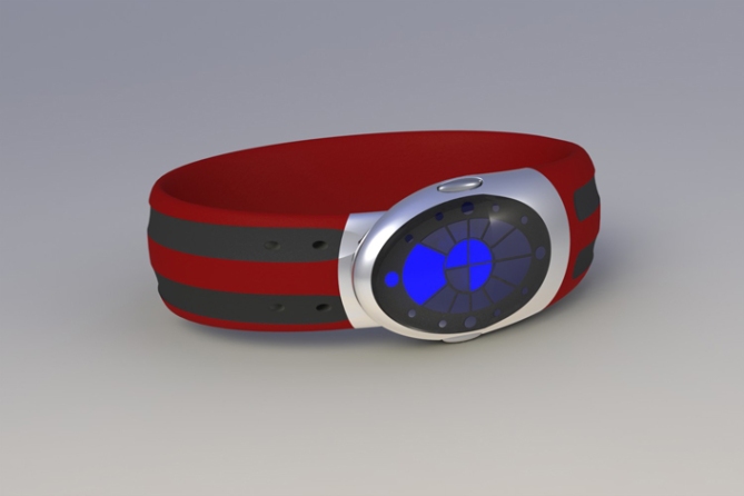 ouroboros_inspired_led_watch_design_red_black