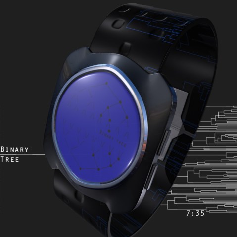 binary_tree_led_watch_design_blue