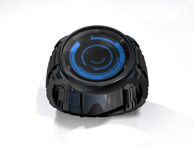 kisai_rogue_touch_LCD_LED_watch_concept_to_reality_black_blue_concept