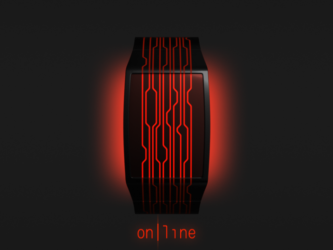 on_line_a_watch_design_with_continuous_lines_glow