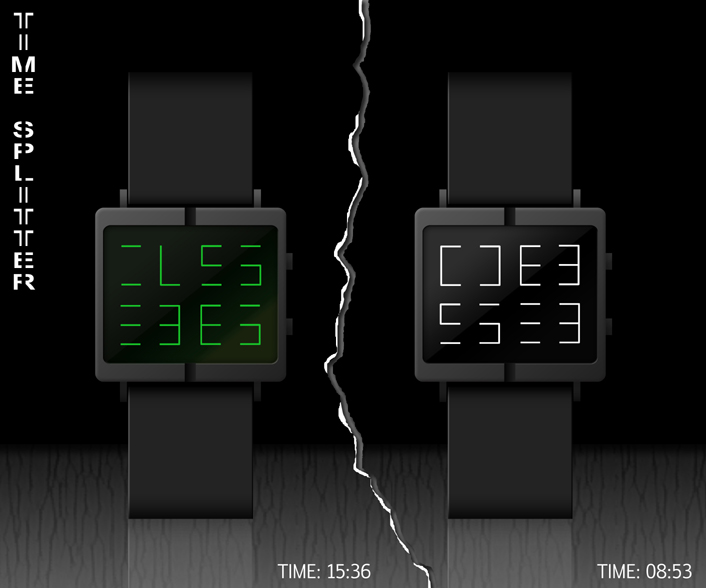 Time Splitter Watch Design Cuts Time In Two | Tokyoflash Japan