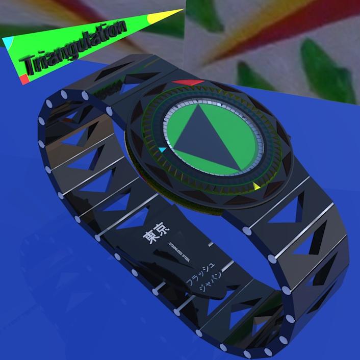 Triangulation watch inspired by 80s video game. | Tokyoflash Japan