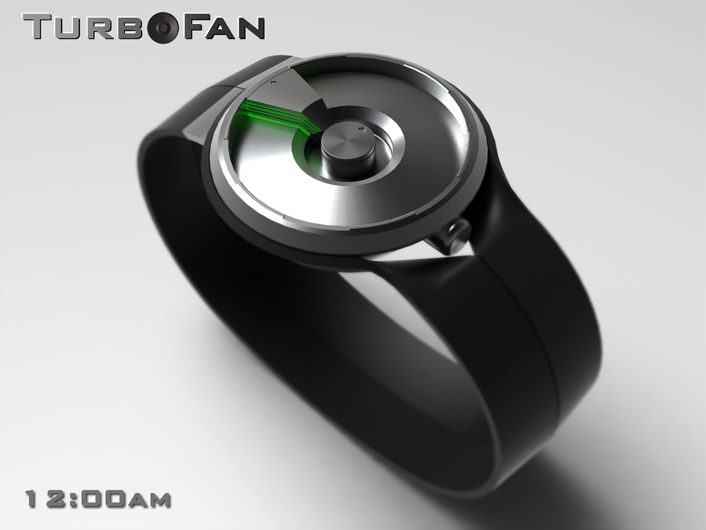 Turbofan Mechanical watch with armour plated blades! | Tokyoflash Japan