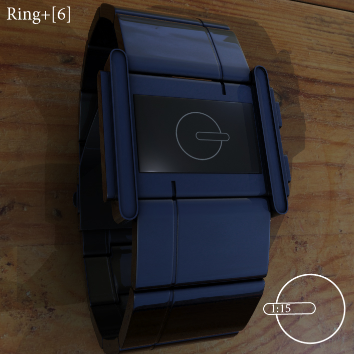 RingSix – E-ink Analog Watch Design | Tokyoflash Japan
