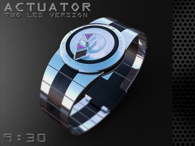 led_watch_with_user_actuation_to_reveal_time_dual_switch