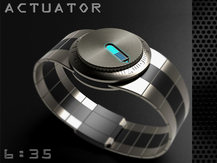 LED Watch with User Actuation To Reveal Time | Tokyoflash Japan