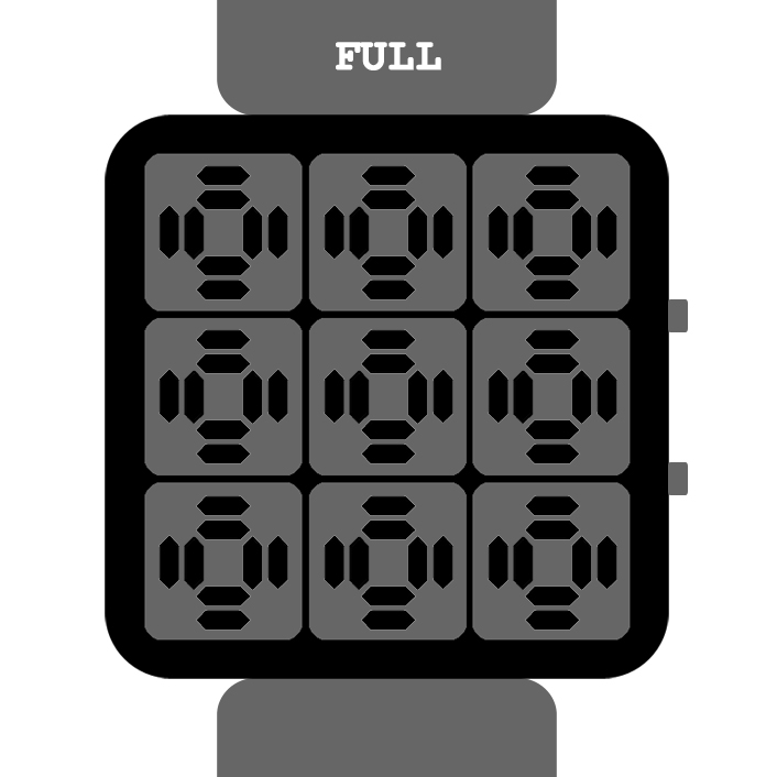 Digits009 : A cryptic matrix LCD watch | Tokyoflash Japan
