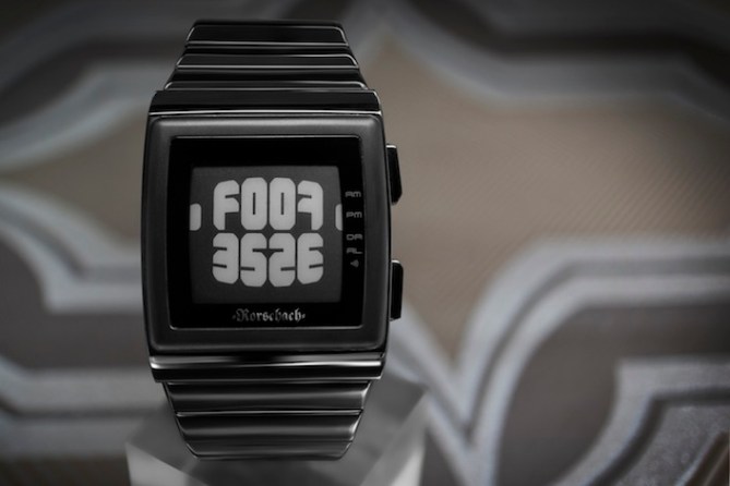 kisai_rorschach_epaper_watch_from_tokyoflash_japan_black_front_view