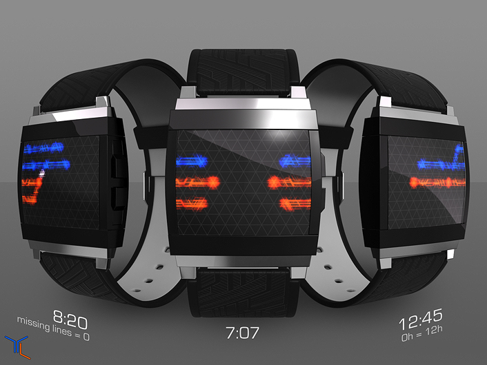 Times Led Watch Timeline LED Watch | Tokyoflash Japan