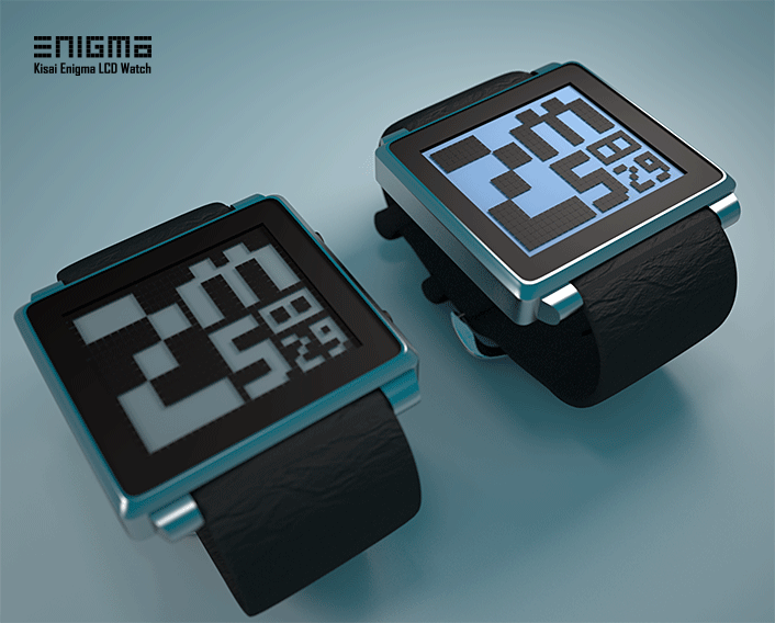 Enigma watch encrypts the time with a subtle twist. | Tokyoflash Japan